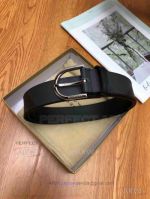 AAA Replica Burberry Black Leather Belt